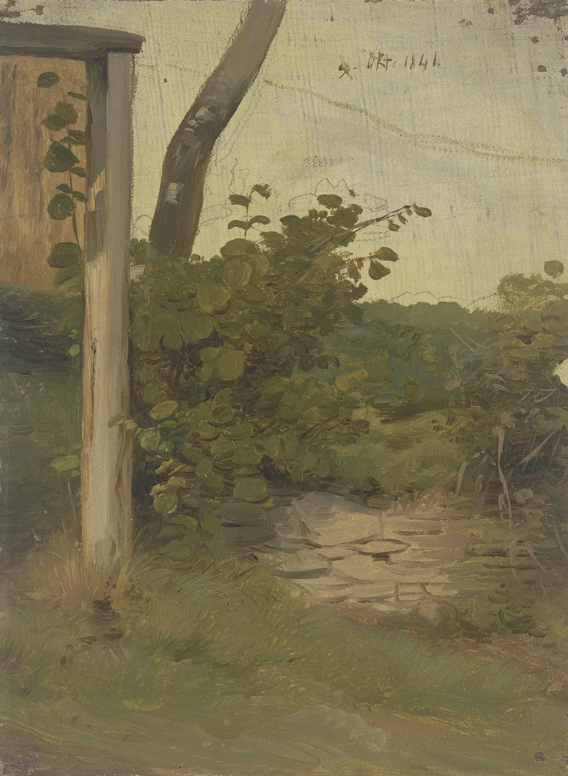 Meadow with small wall av Jakob Becker