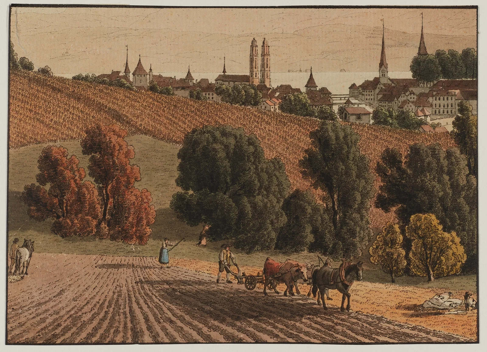 Obere Zäune av Johann Jakob Biedermann