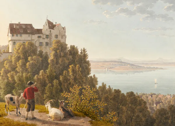 Schloss Salenstein, von Oste av Johann Jakob Biedermann