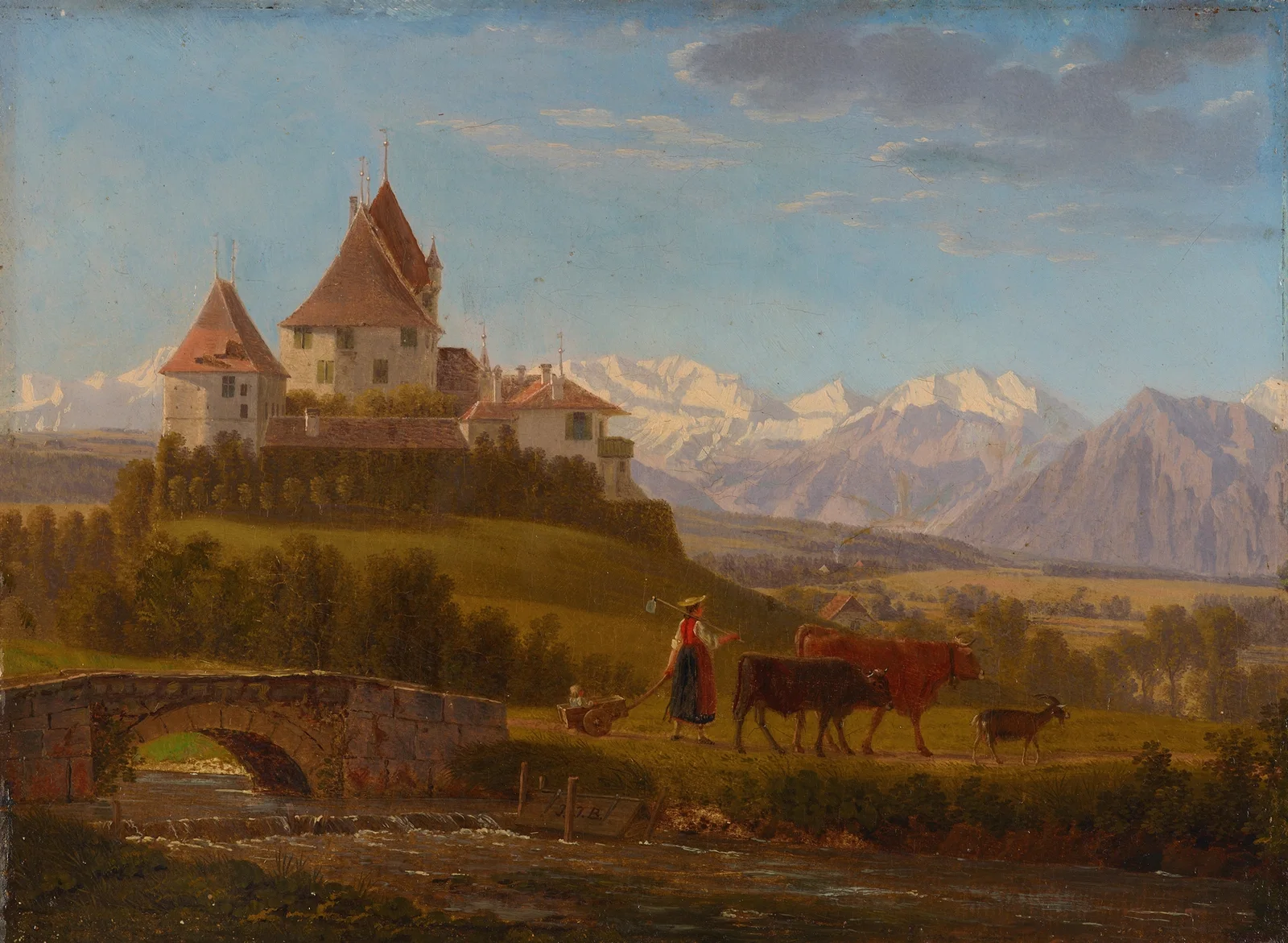 Schloss Worb av Johann Jakob Biedermann