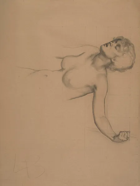 A nude study of a woman av Herbert James Draper