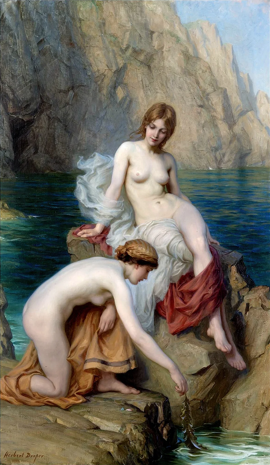 By Summer Seas av Herbert James Draper