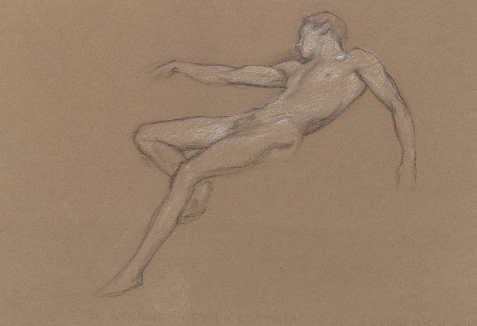 First sketch for ‘Icarus’ av Herbert James Draper