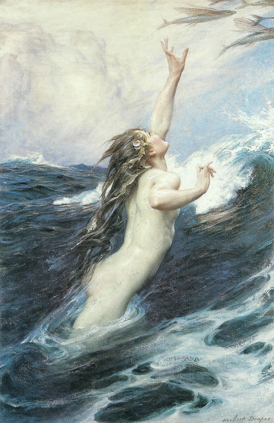 Flying Fish av Herbert James Draper