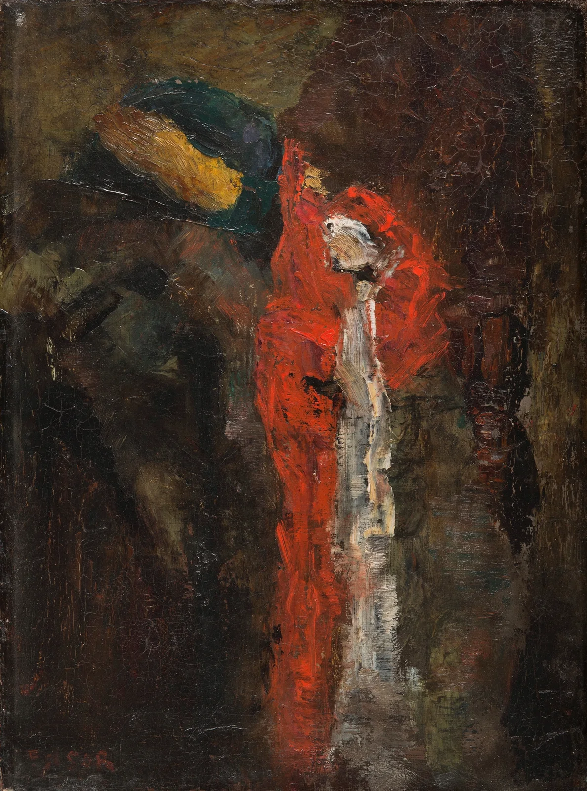 Still-life (Fabrics) av James Ensor