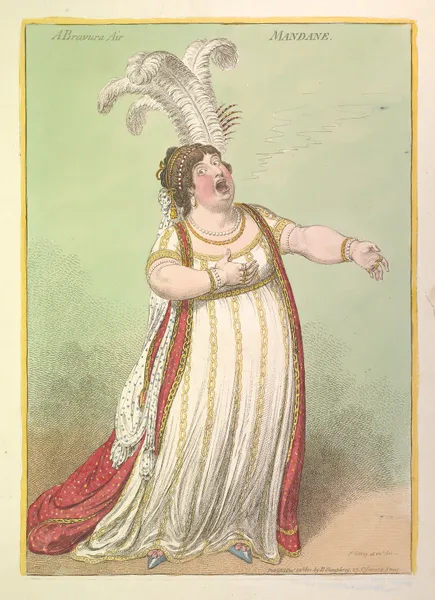 A Bravura air mandane, 1801 – nr 1 av James Gillray