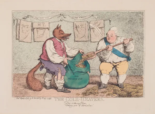The cole-heavers av James Gillray