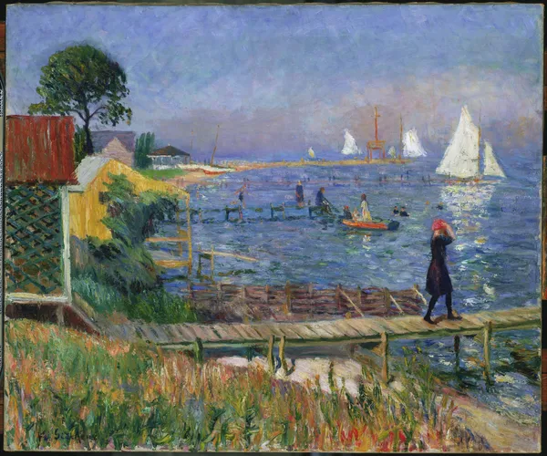 Bathers at Bellport av William James Glackens