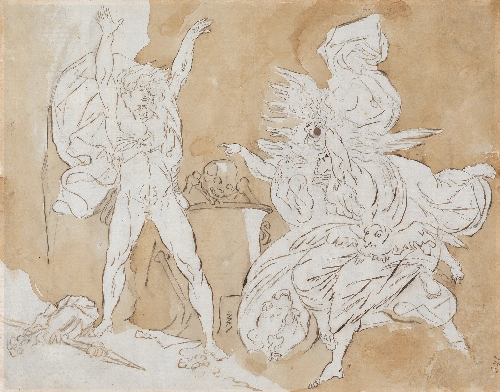 Macbeth and the Witches av James Northcote