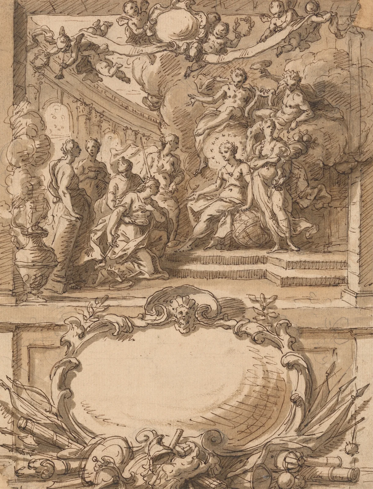 Design for a Wall Panel av Sir James Thornhill