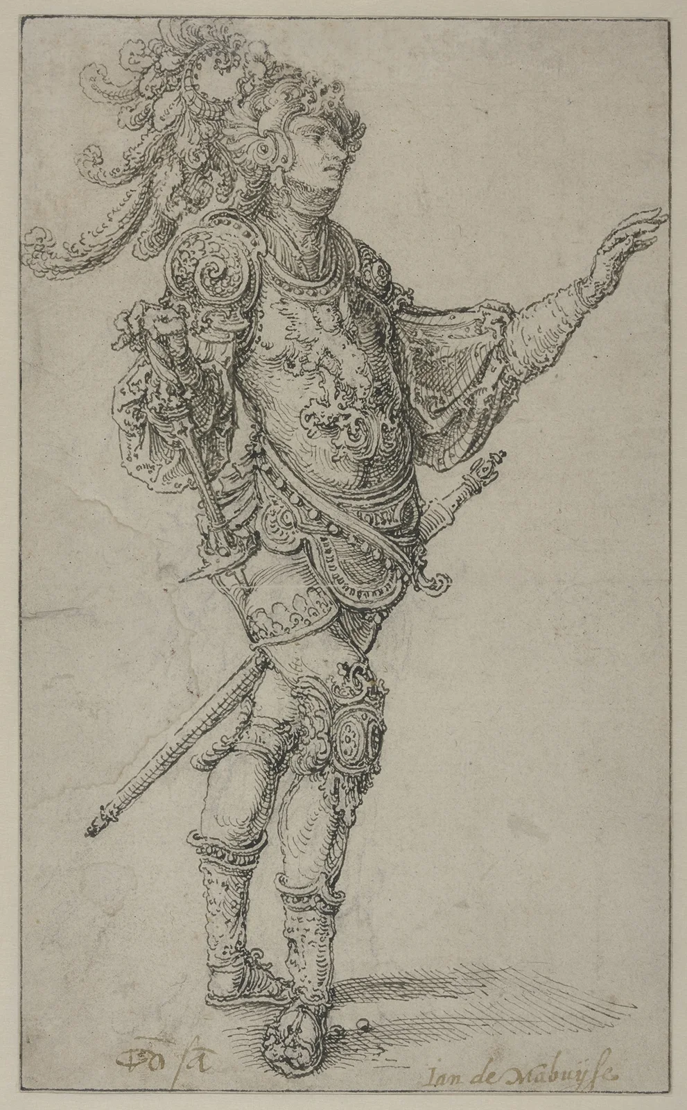 Standing warrior av Jan Gossaert