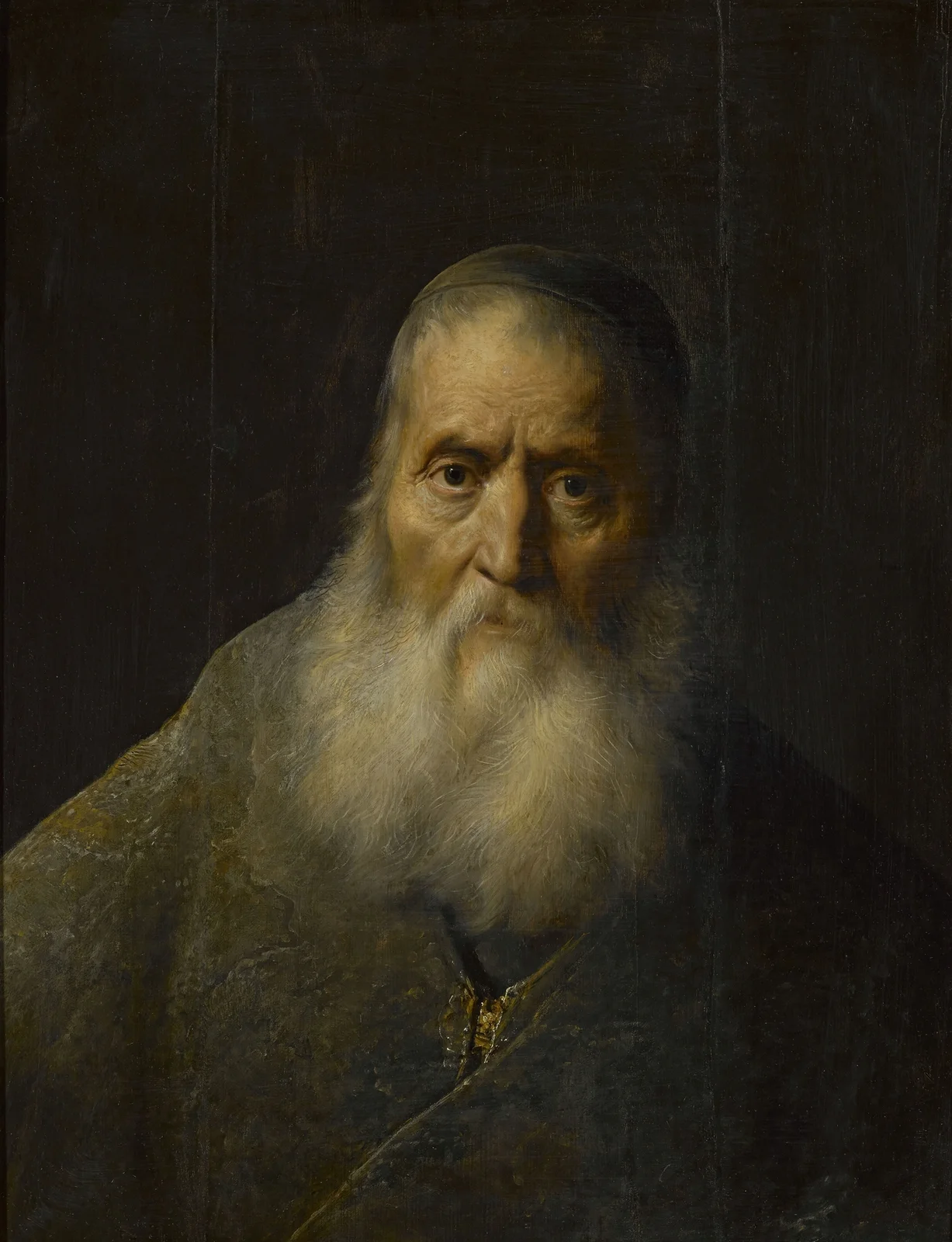 Old man in a skullcap av Jan Lievens