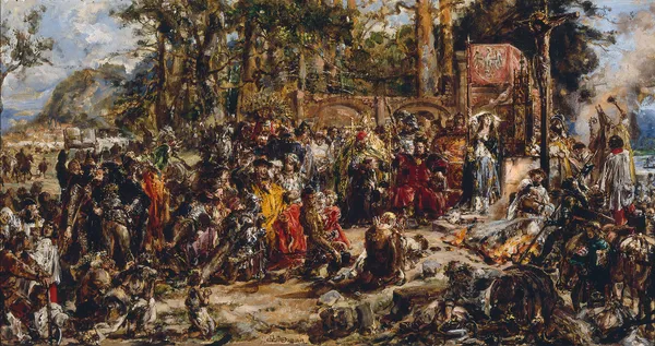 Baptism of Lithuania, from the series “History of Civilization in Poland” av Jan Matejko