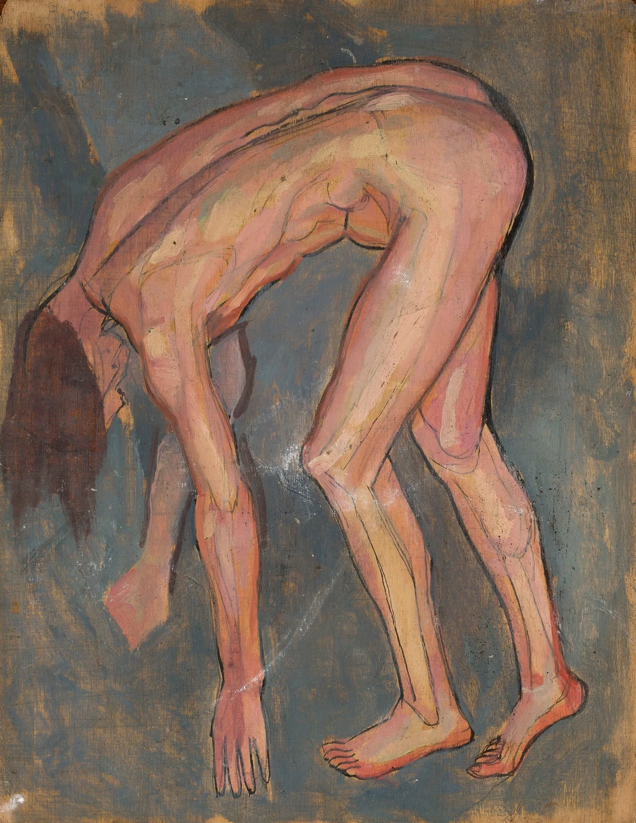 Nude, leaning av Jan Rembowski