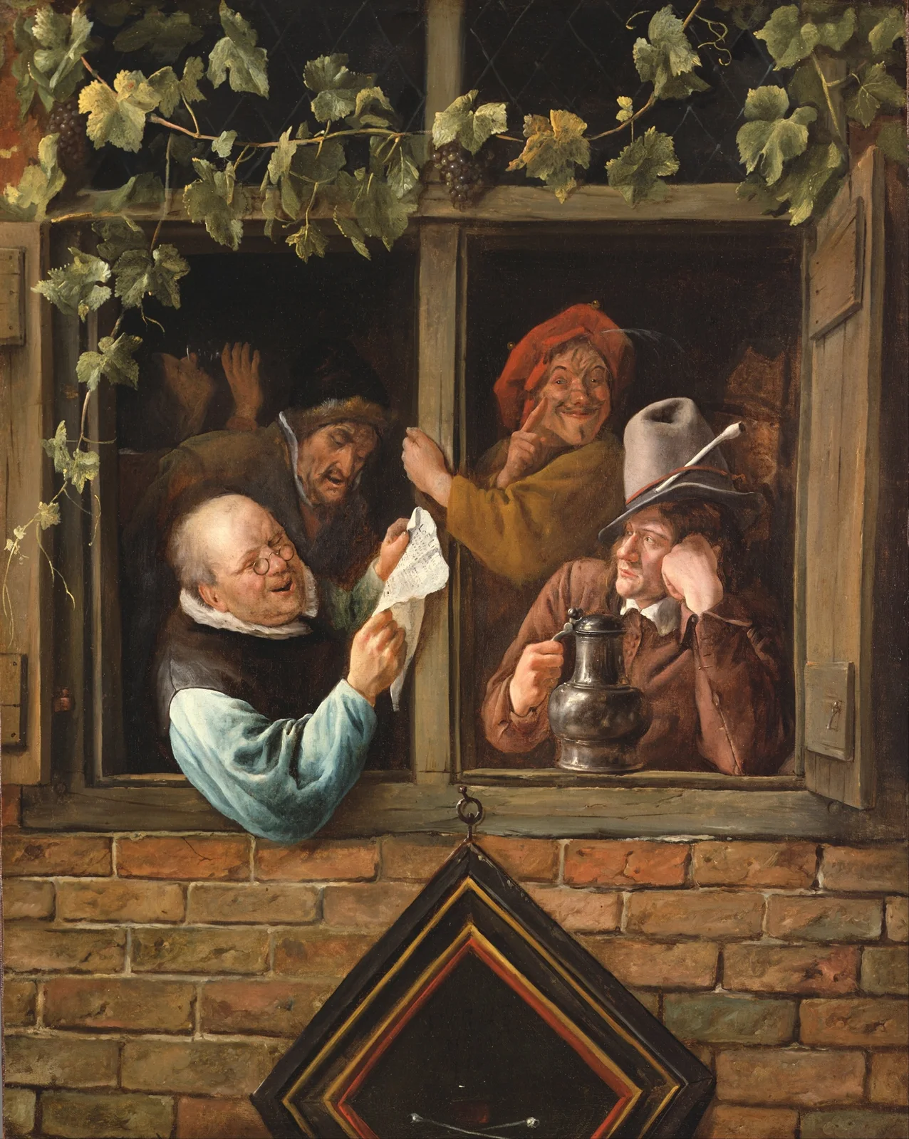 Rhetoricians at a Window av Jan Steen
