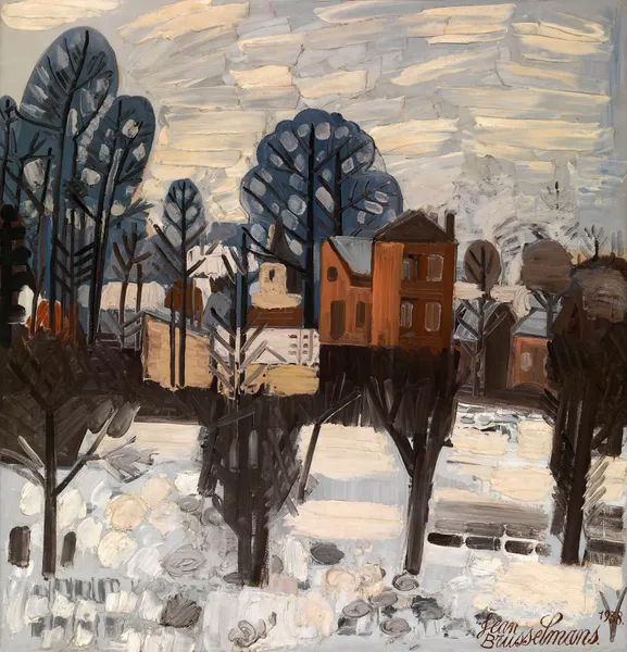 Snowy Landscape av Jean Brusselmans
