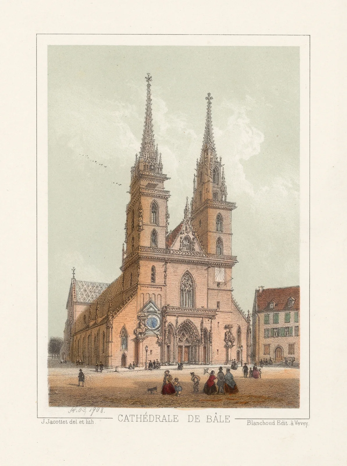 Cathédrale de Bâle av Jean Jacottet