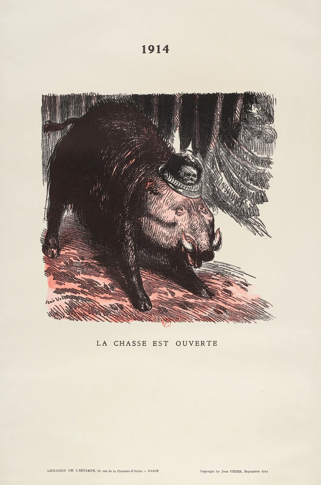 La Chasse est ouverte av Jean Veber