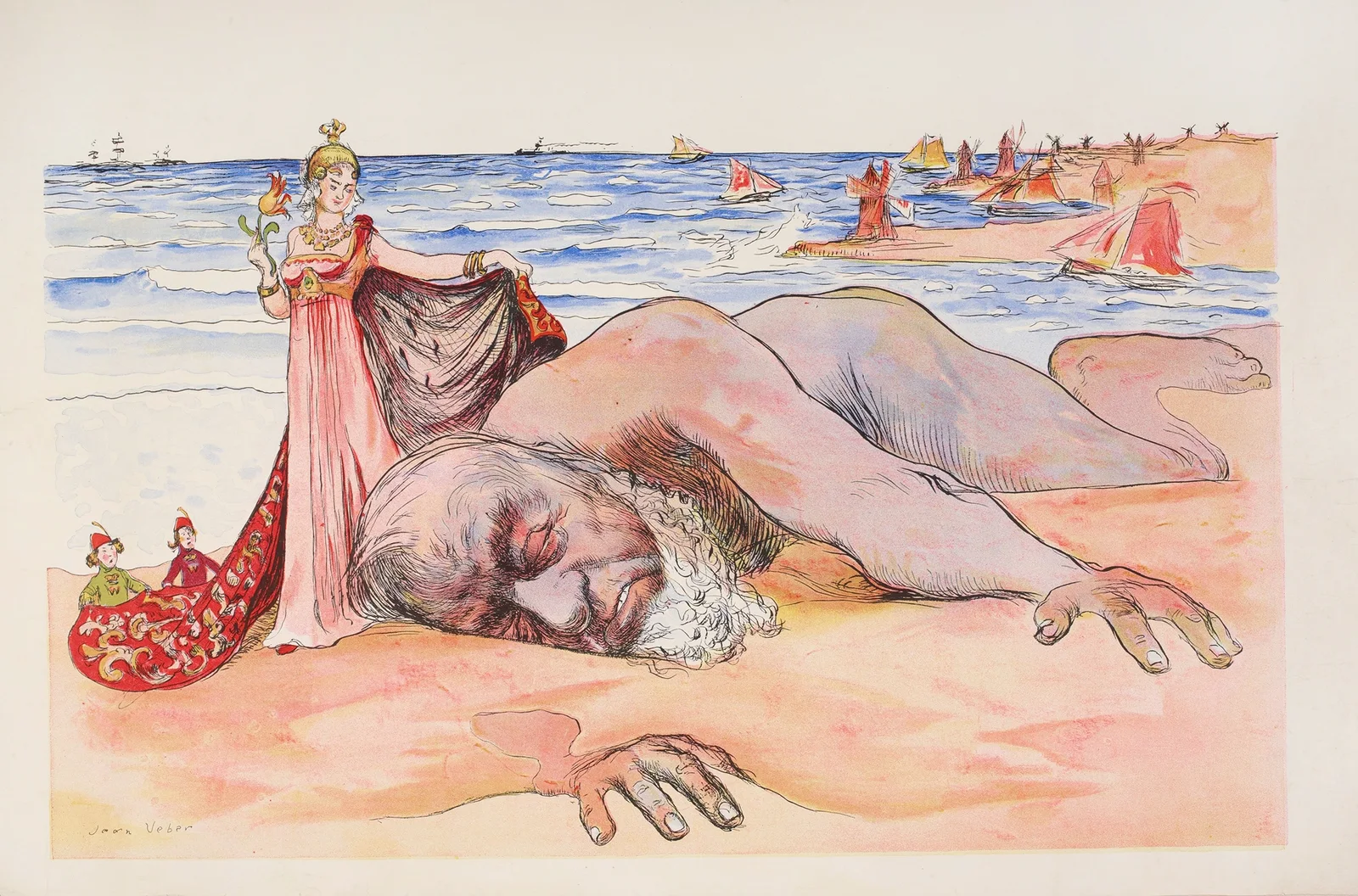 L’épave, 1901 – nr 1 av Jean Veber
