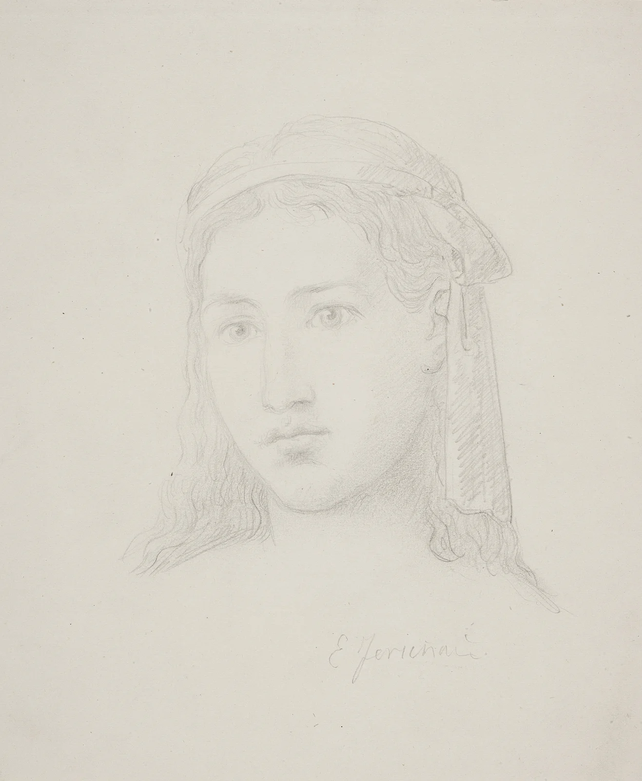 Kvindehoved av Elisabeth Jerichau Baumann