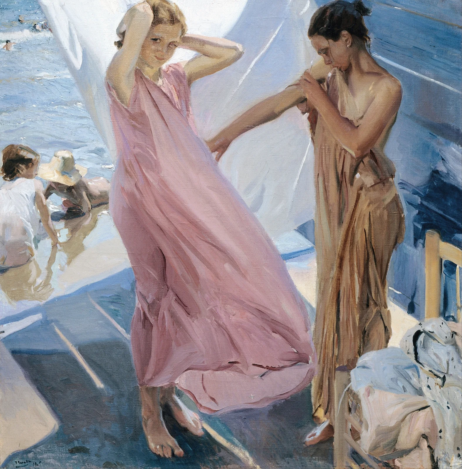 After Bathing, Valencia av Joaquín Sorolla