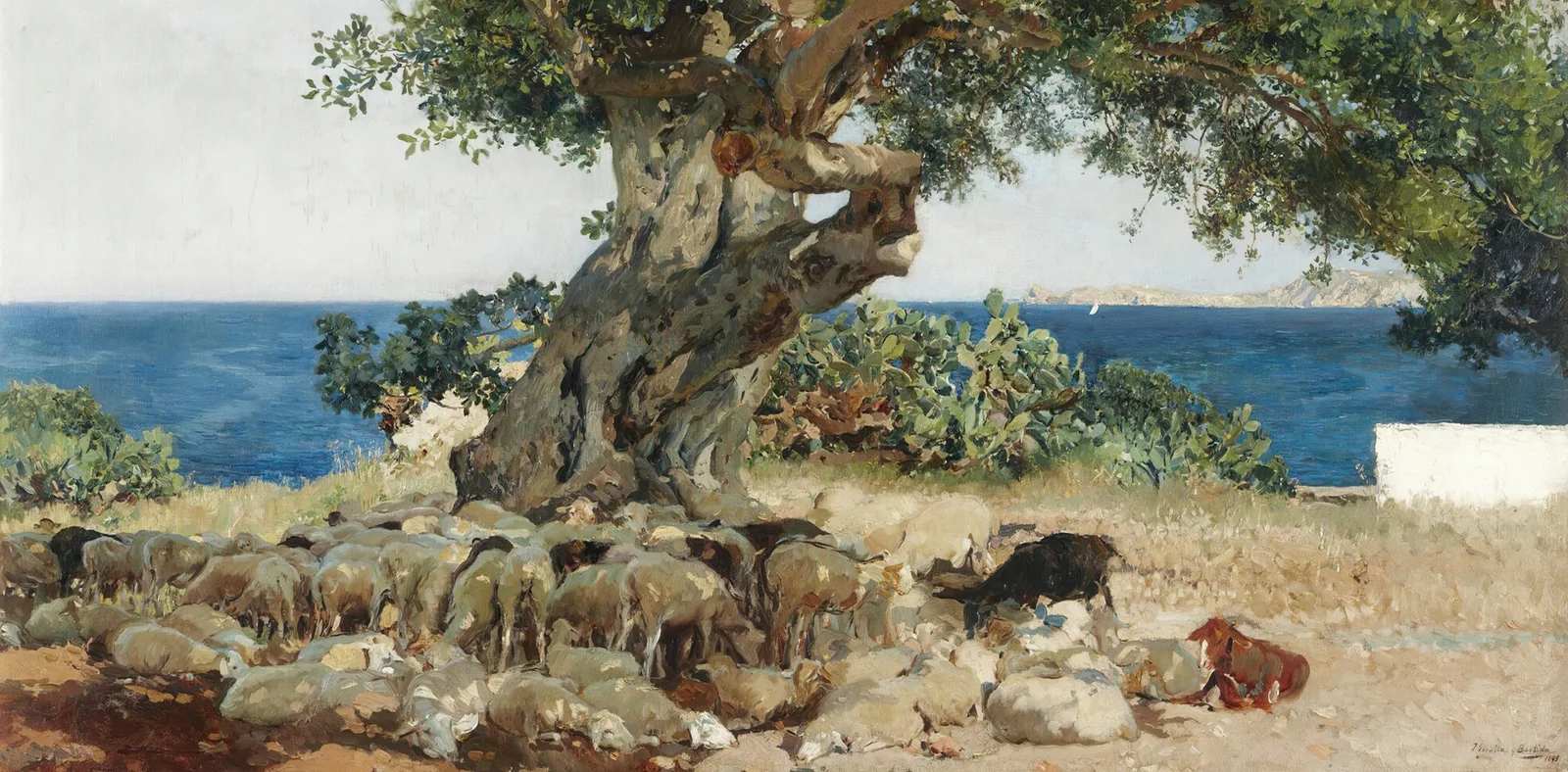 Algarrobo (The Carob Tree) av Joaquín Sorolla