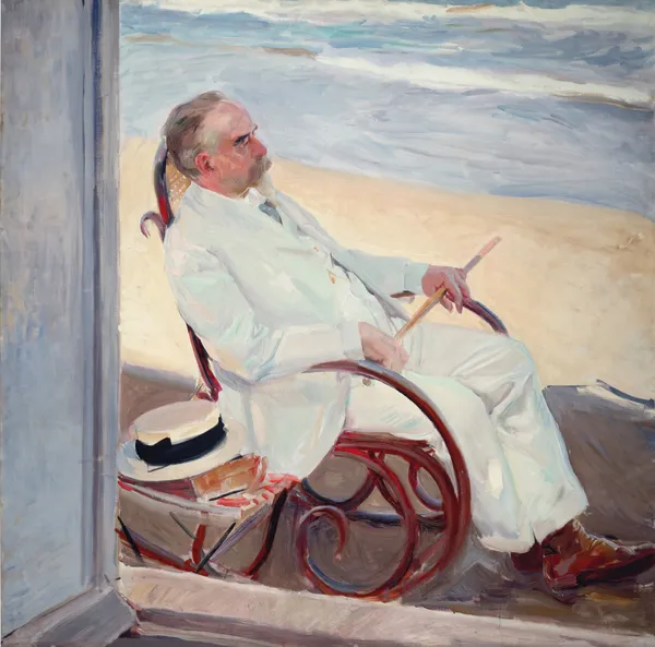 Antonio García at the Beach av Joaquín Sorolla