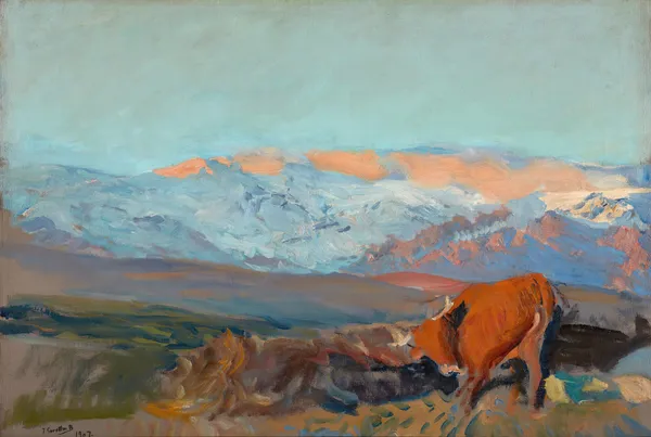 Las Zorreras. Sierra De Guadarrama av Joaquín Sorolla