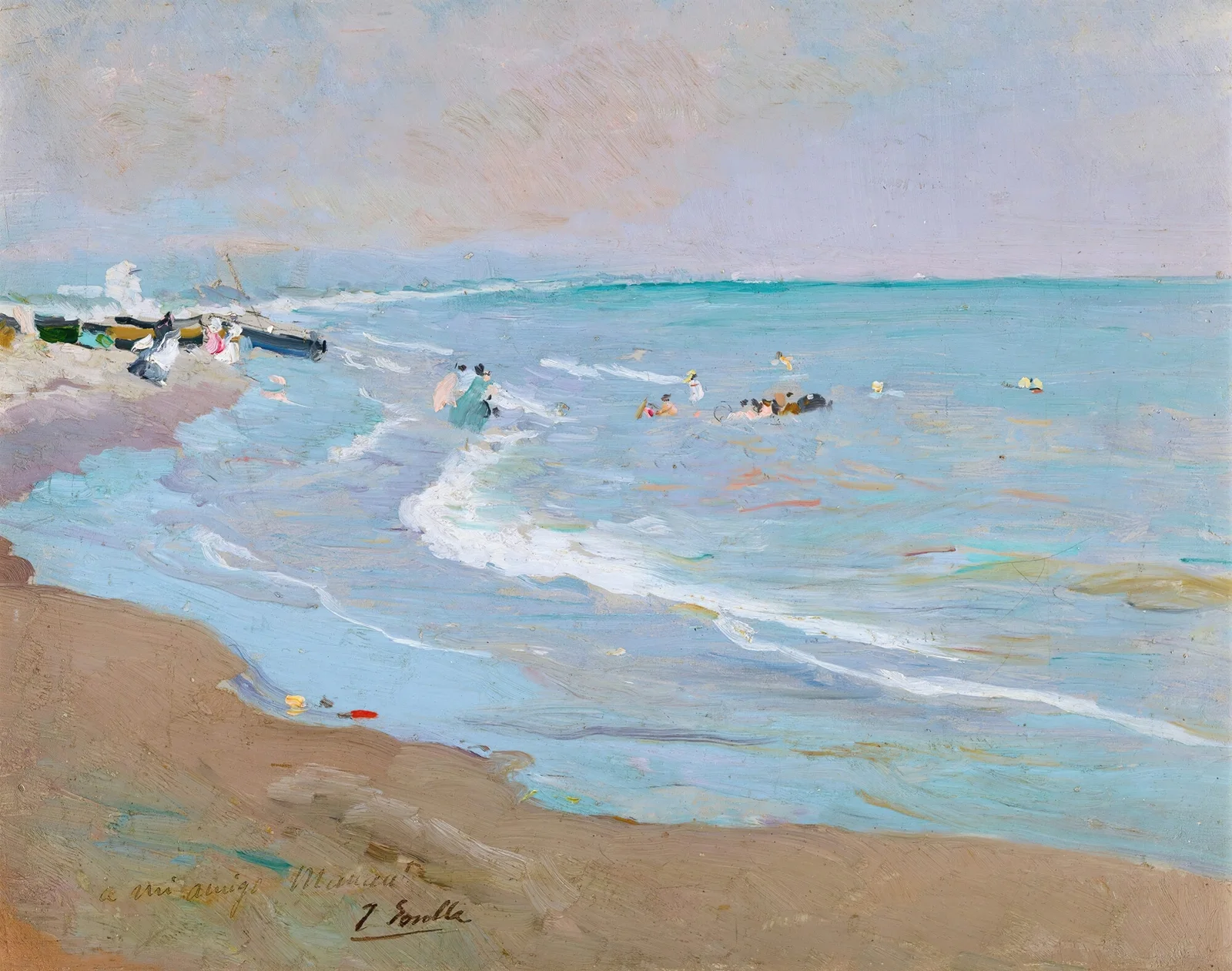 Playa De Valencia av Joaquín Sorolla