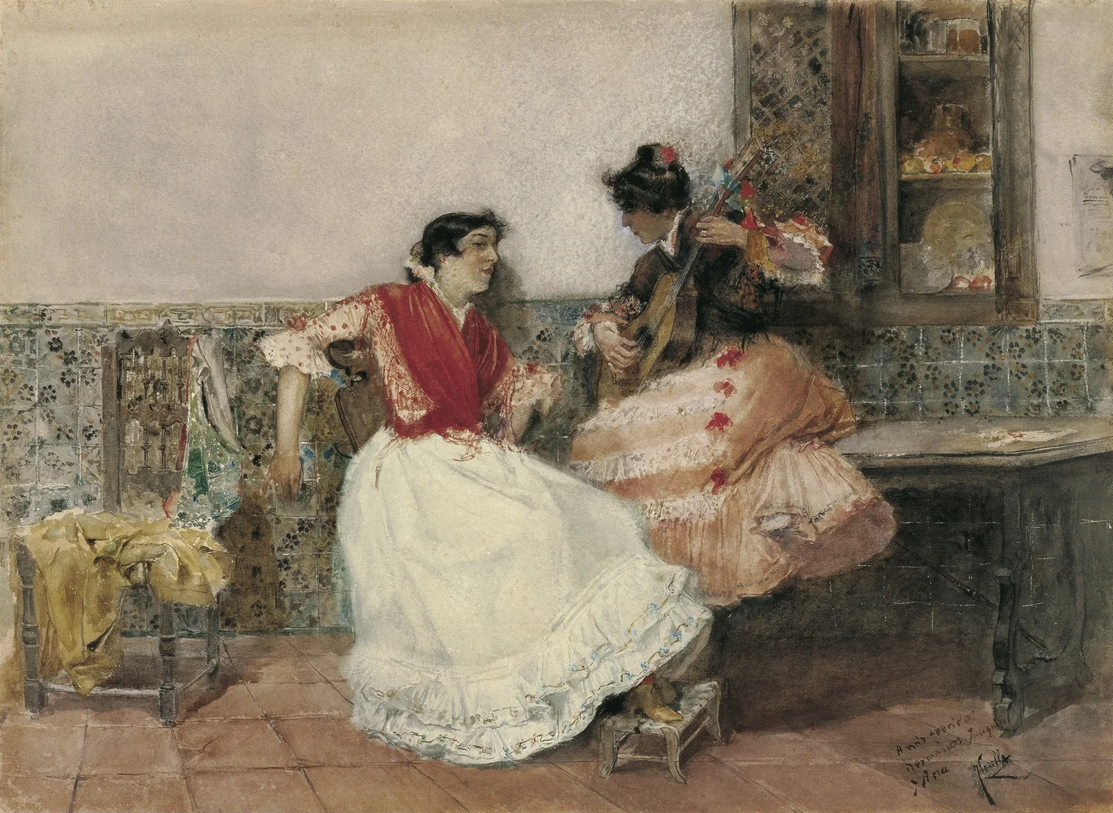 Playing the Guitar av Joaquín Sorolla