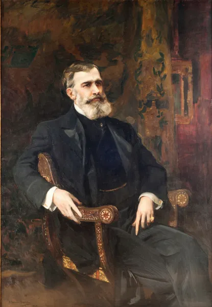 Portrait of José Prudencio de Guerrico av Joaquín Sorolla
