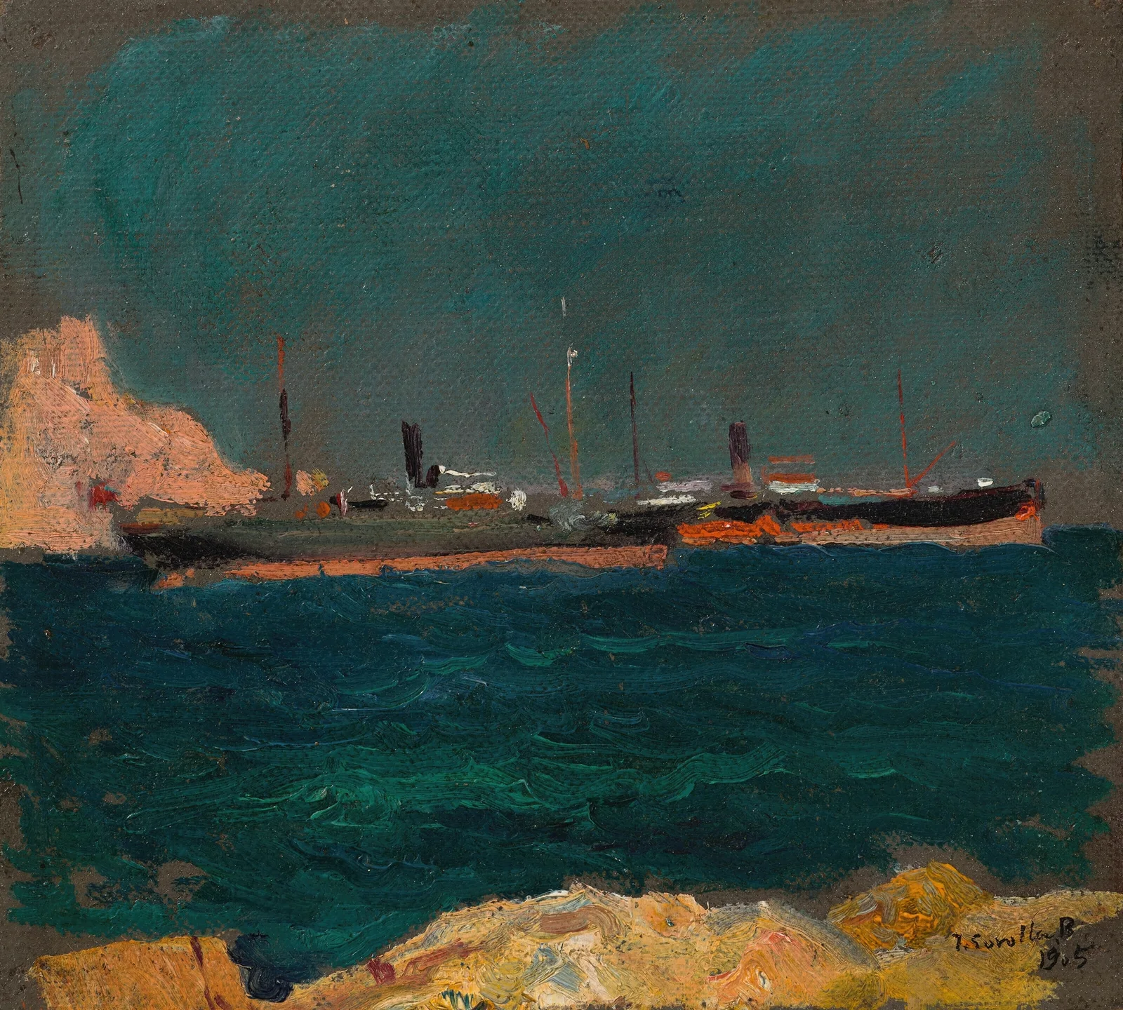 Puerto de Jávea av Joaquín Sorolla