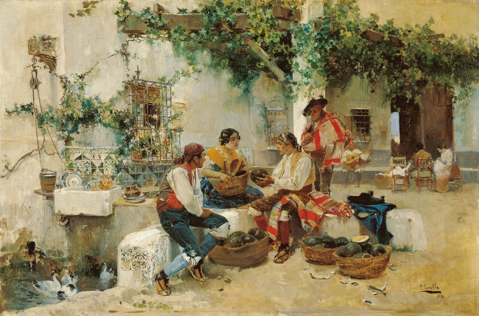 Selling Melons av Joaquín Sorolla