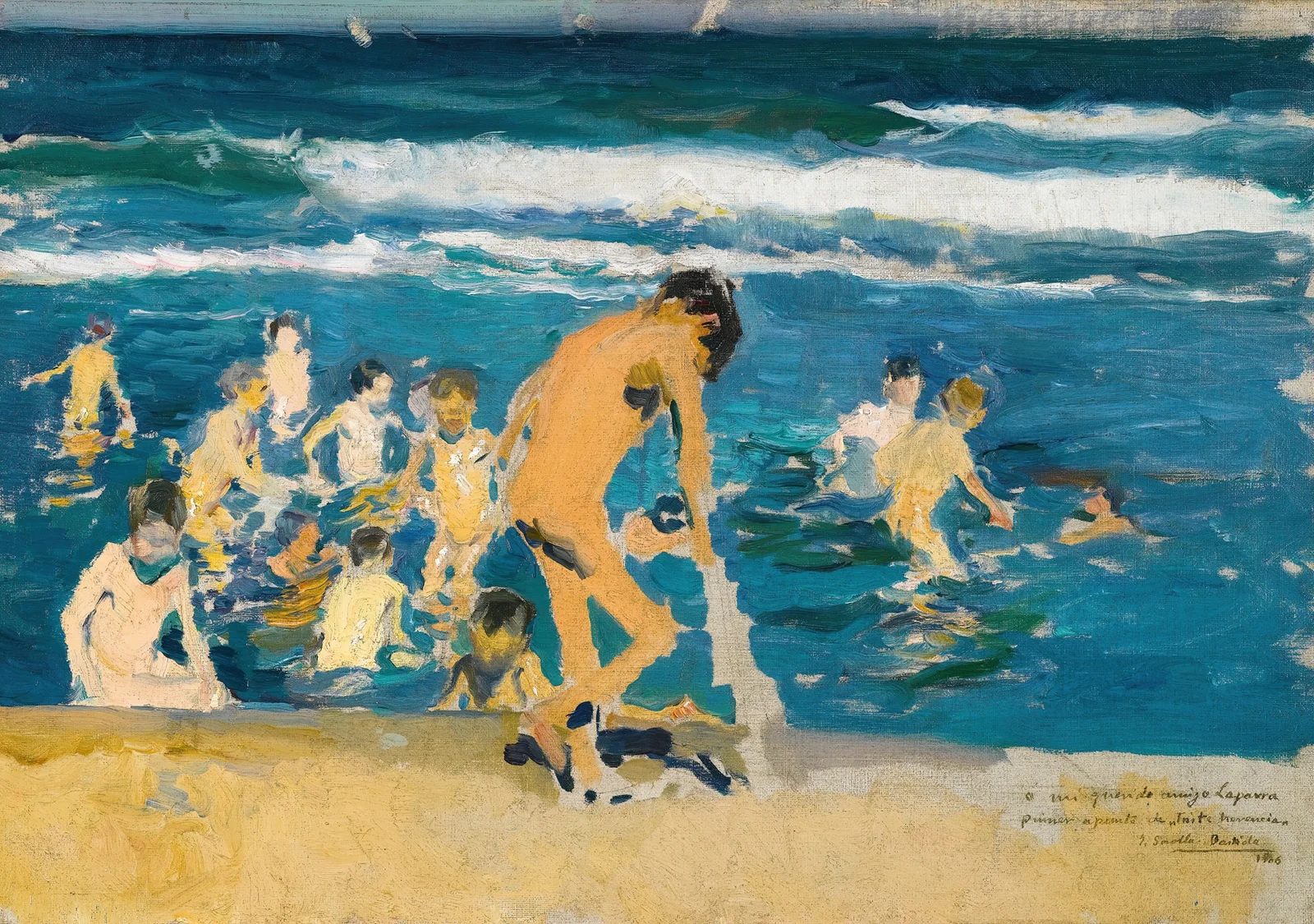 Study For Sad Inheritance av Joaquín Sorolla