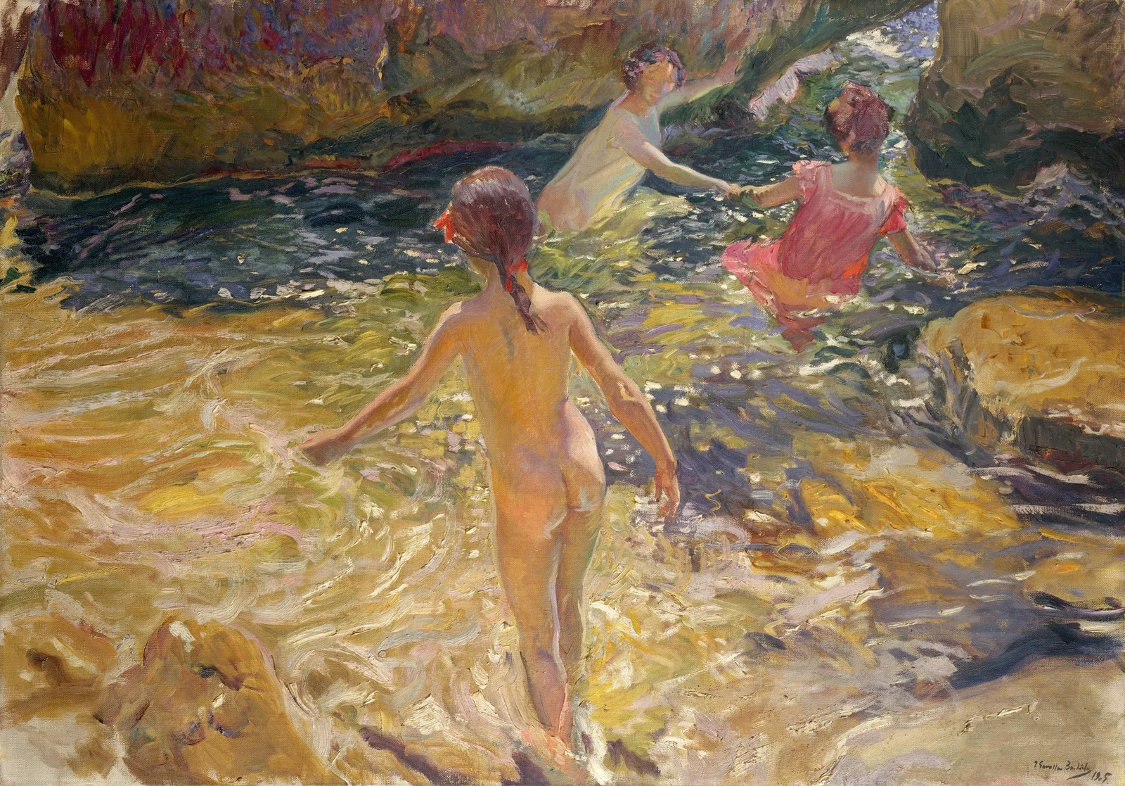 The Bath, Jávea av Joaquín Sorolla