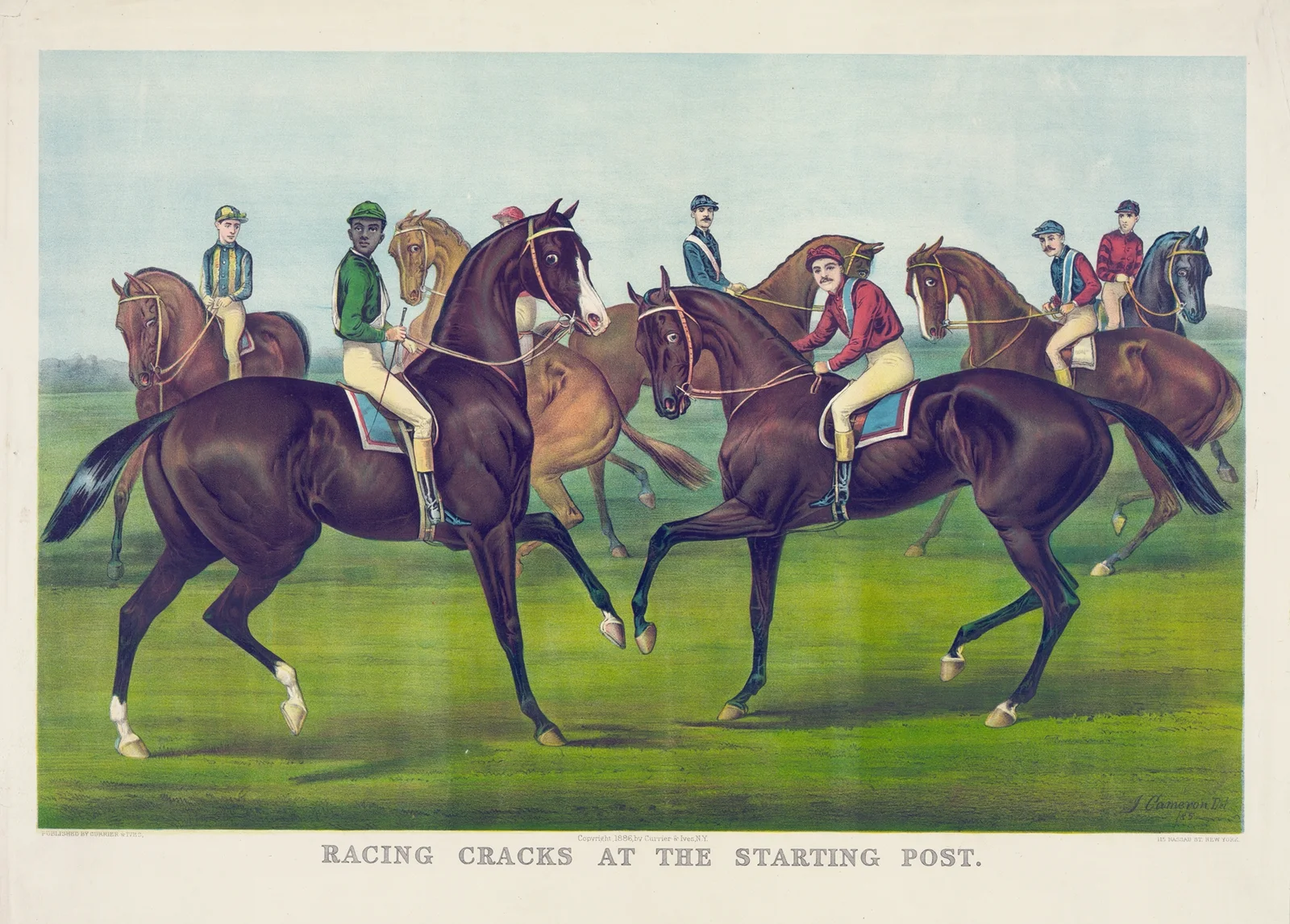 Racing cracks at the starting post av John Cameron