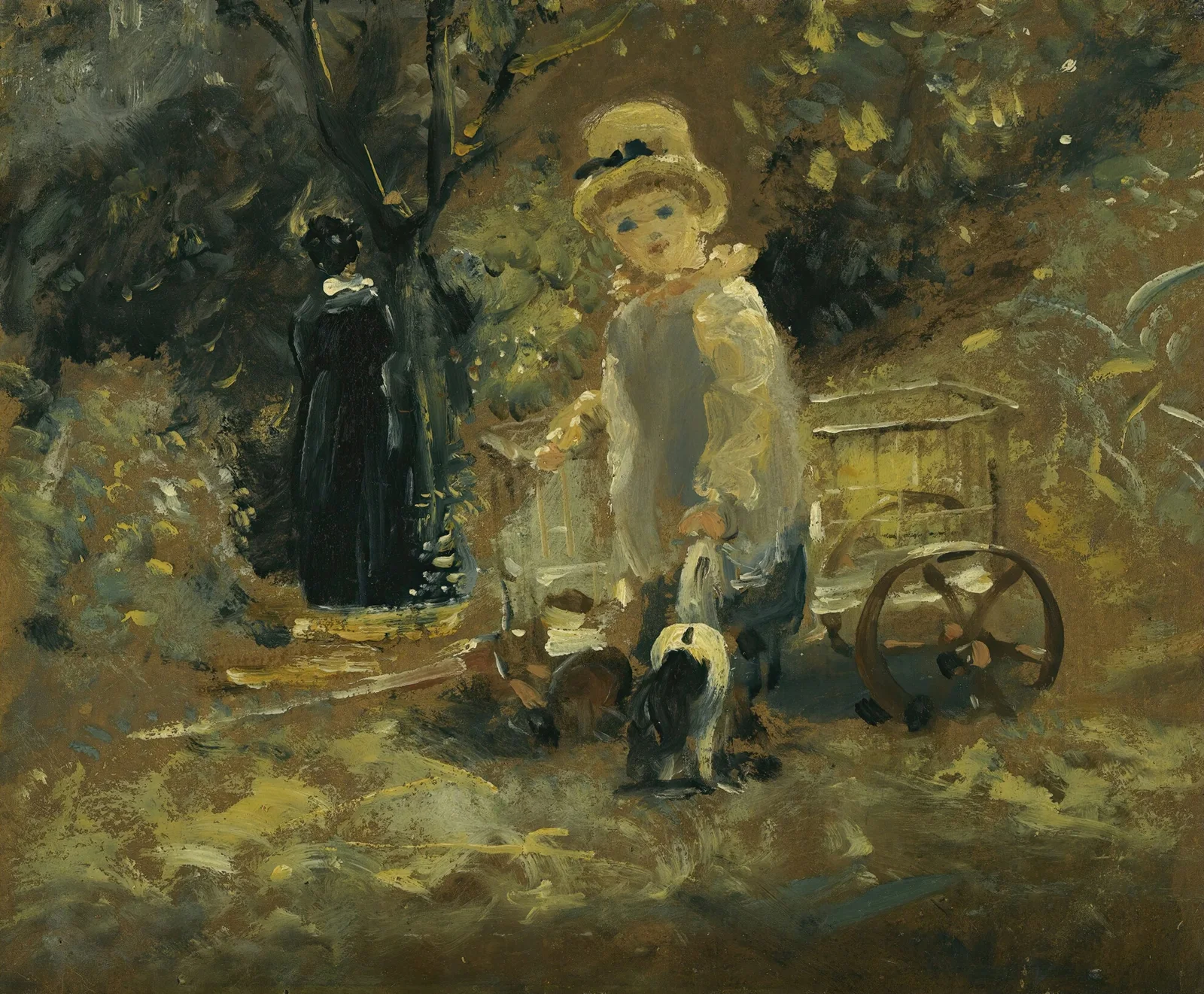 A Boy With A Toy Cart av John Constable