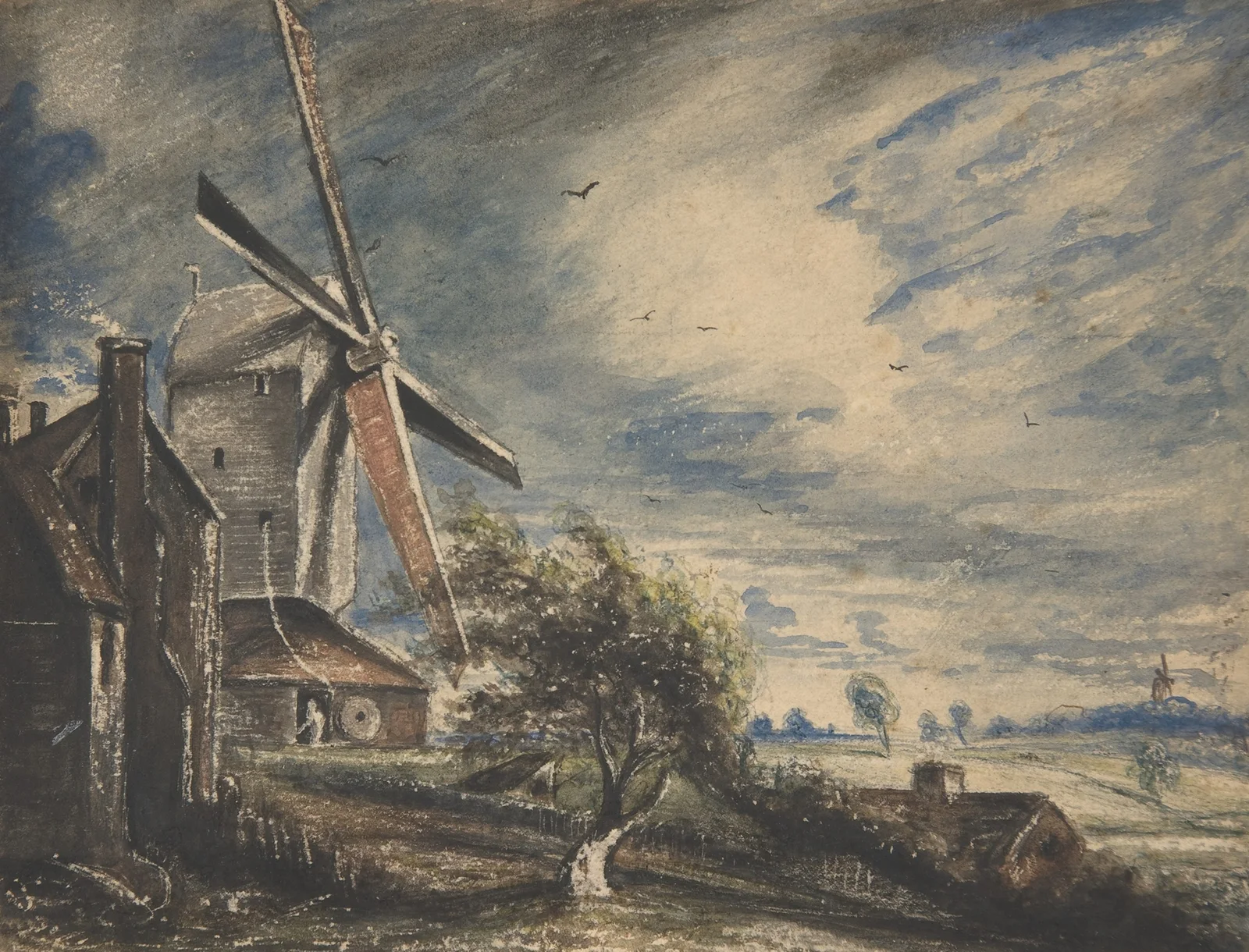 A Mill Near Colchester av John Constable