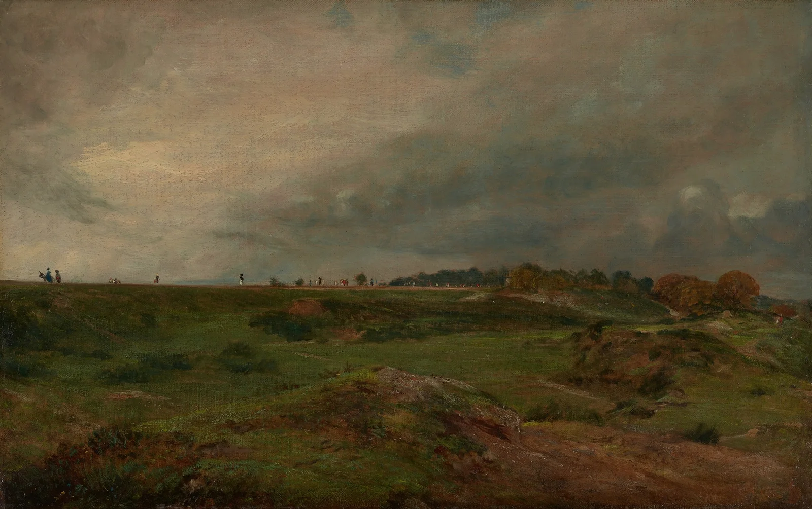 A Road across Hampstead Heath av John Constable