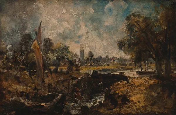 Dedham Lock (1819 to 1820) av John Constable