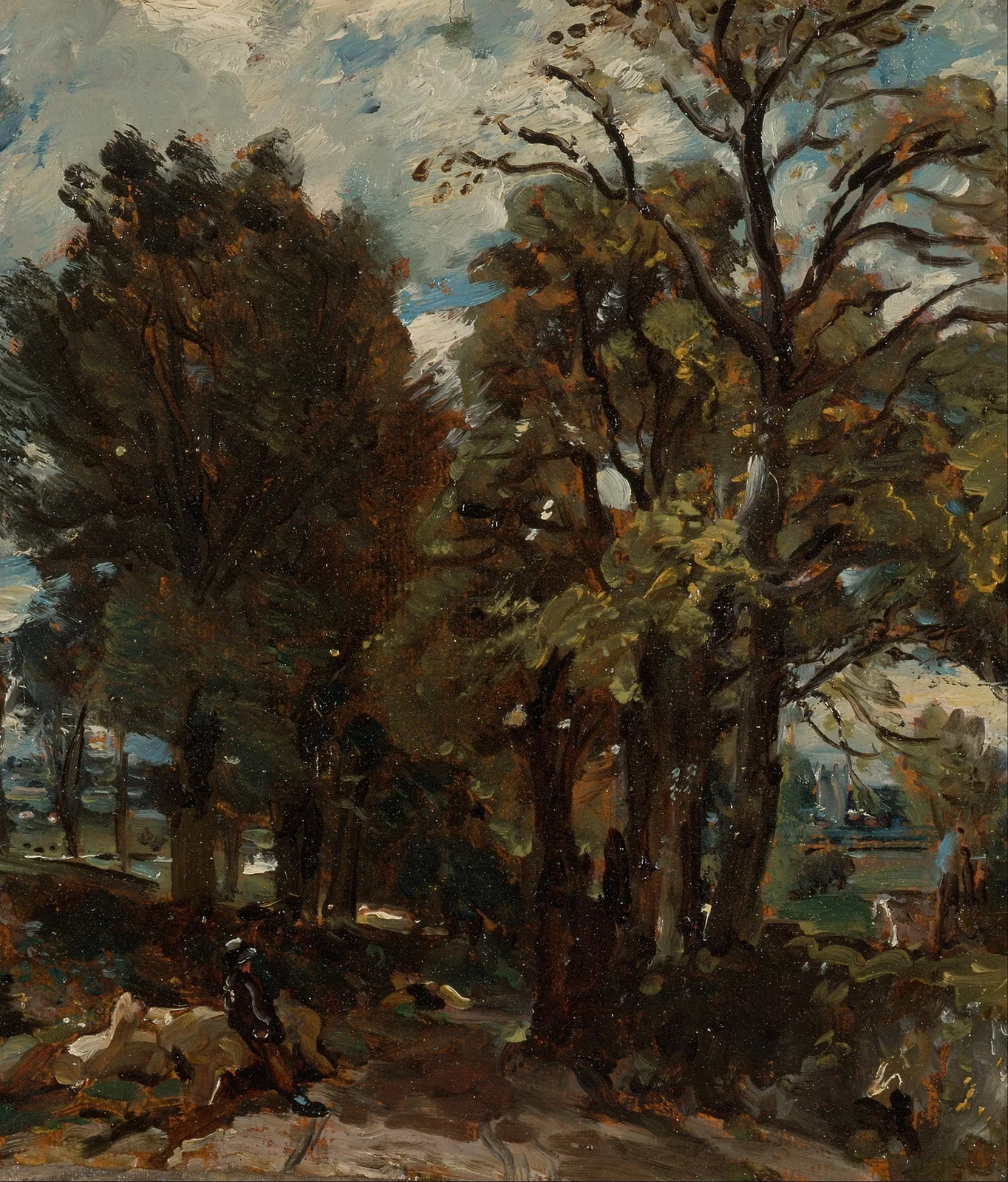 Fen Lane, East Bergholt av John Constable