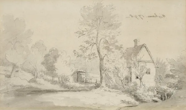 Higham, West of East Bergholt av John Constable