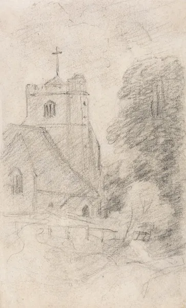 Leatherhead Church, Near Epsom, from the Northeast av John Constable