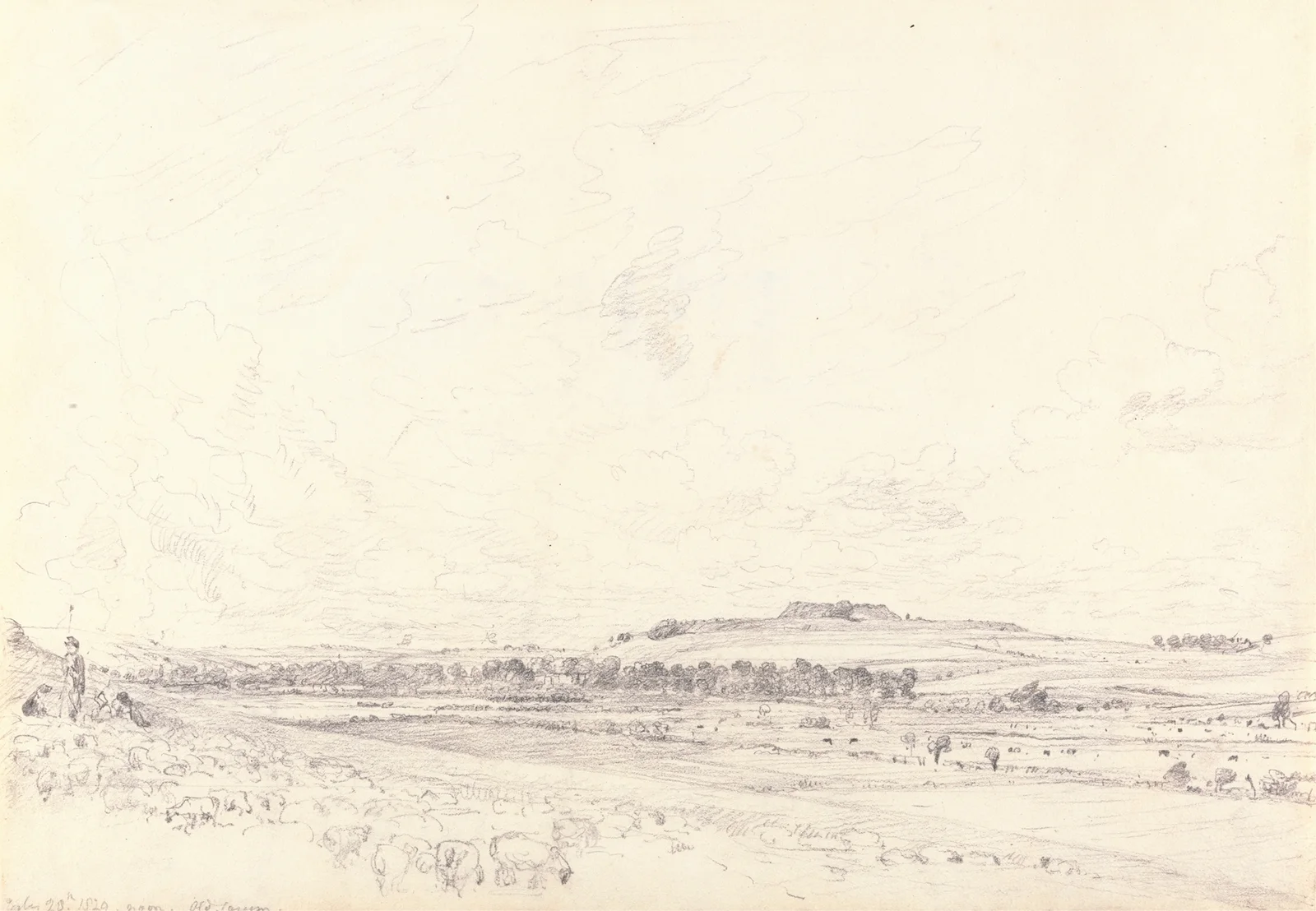 Old Sarum at Noon av John Constable