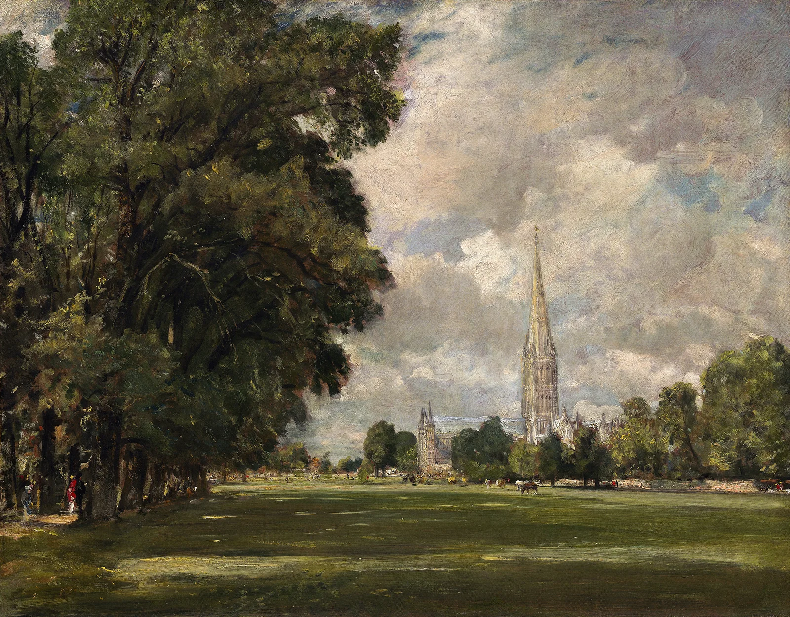 Salisbury Cathedral from Lower Marsh Close av John Constable