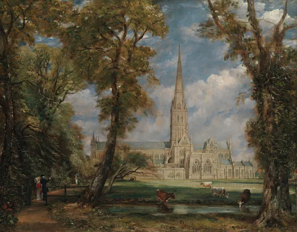 Salisbury Cathedral from the Bishop’s Grounds av John Constable