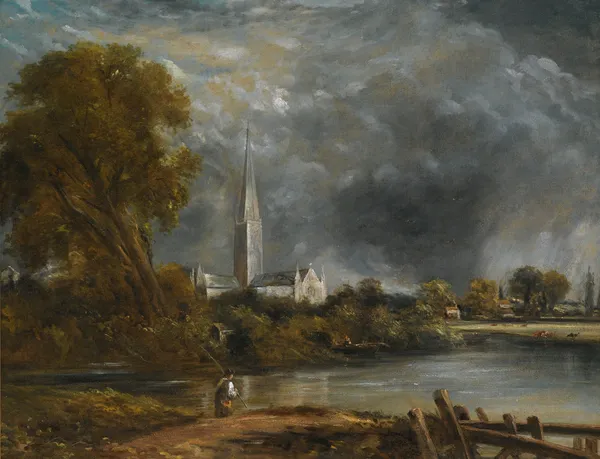 Salisbury Cathedral From The Meadows – nr 2 av John Constable