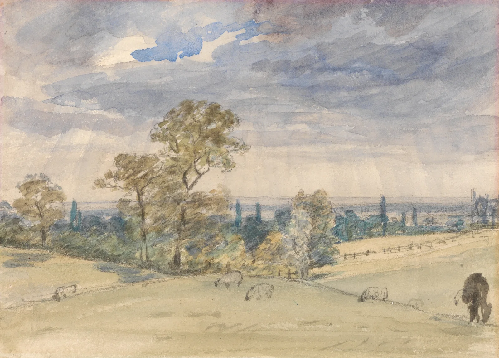 Suffolk Landscape av John Constable