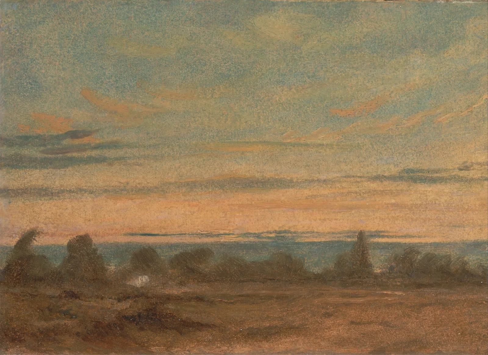 Summer, Evening Landscape av John Constable