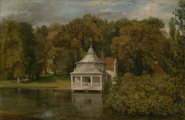 The Quarters behind Alresford Hall av John Constable